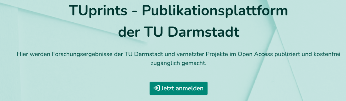 Startseite mit Button "Jetzt anmelden"!